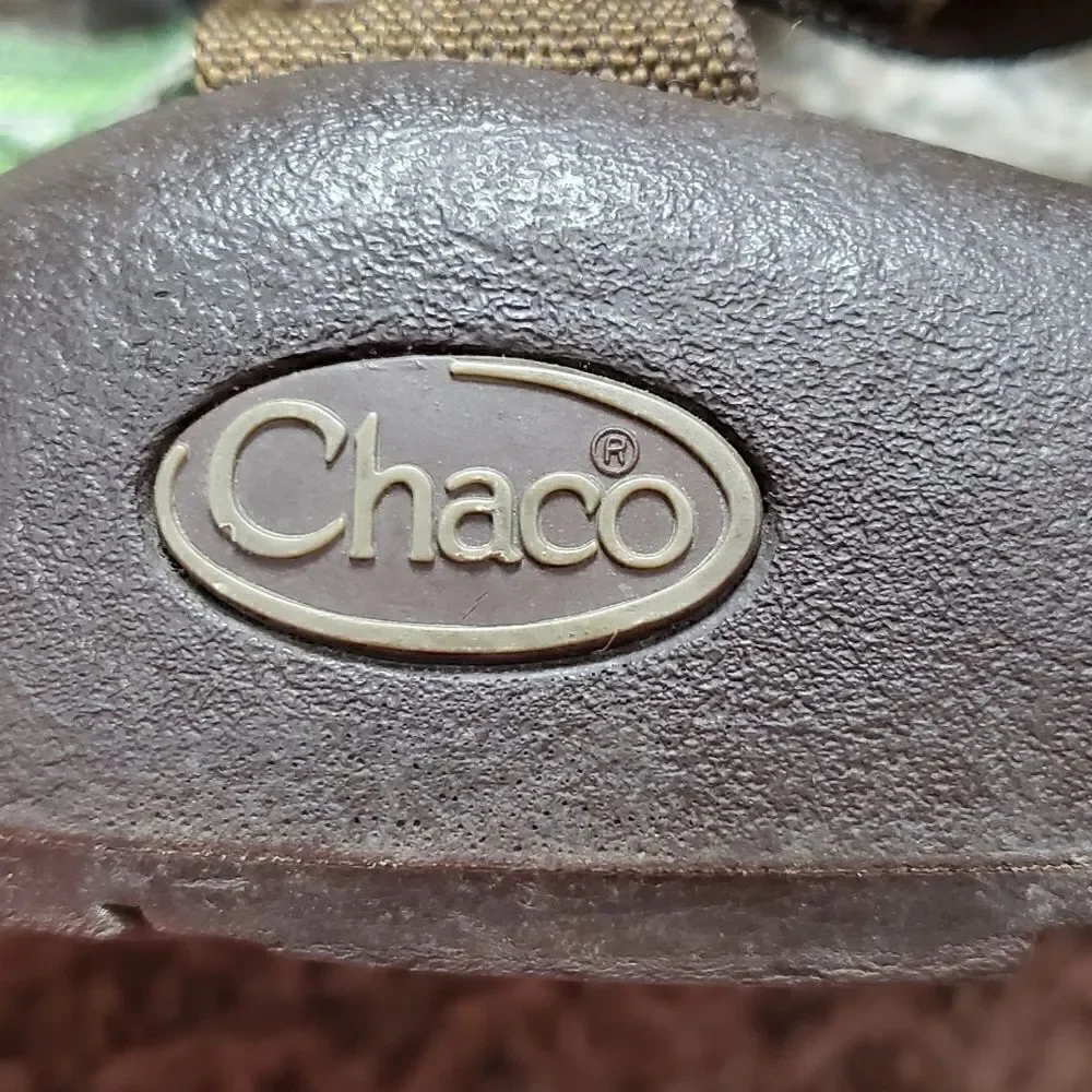Chaco Green Aztek Vibram Sandals